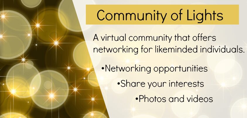A virtual community platform offering networking and sharing opportunities.